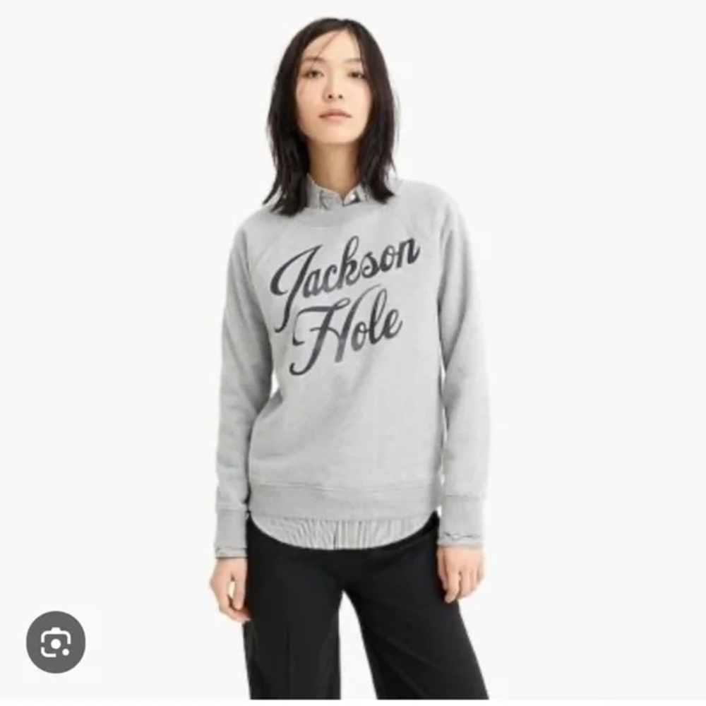 Gray Women's Crew Neck Sweater